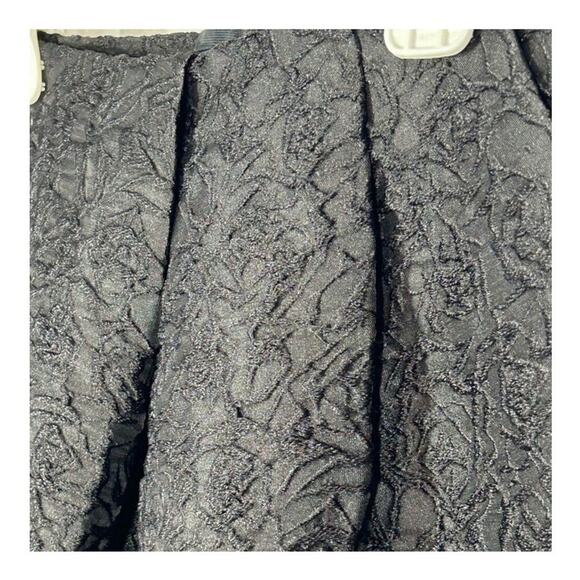 FRNCH Lucy Paris Black Embroidered Pleated Mini Skirt NWT Size Medium - Picture 6 of 13